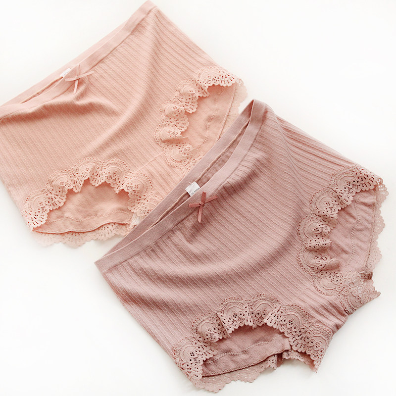 2条装 包邮莫代尔无痕中腰女士大码内裤 无缝大弹性蕾丝包臀胖MM,女士内衣/男士内衣/家居服,女三角裤,淘宝优惠券,粉丝福利购,淘宝优惠卷