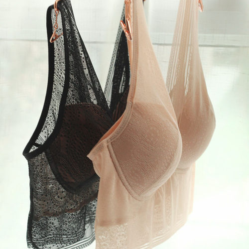 软薄v领大码文胸蕾丝女胸罩无痕