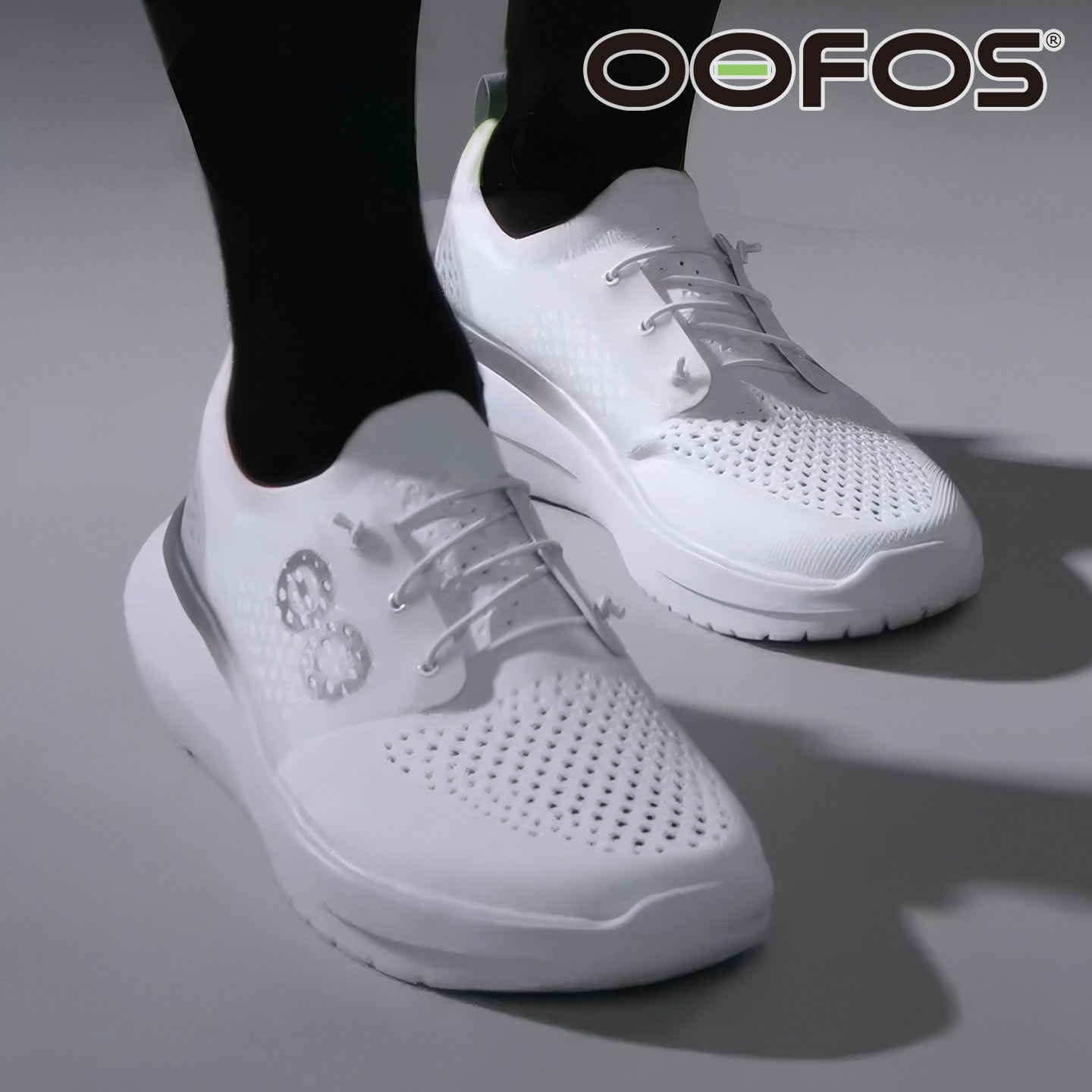 OOFOS正品新款男女透气减压缓震足弓支撑系鞋带简约休闲运动鞋