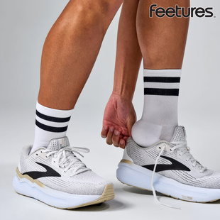 Feetures【精英缓冲款】飞鹊五分帮男女透气专业运动马拉松中筒袜