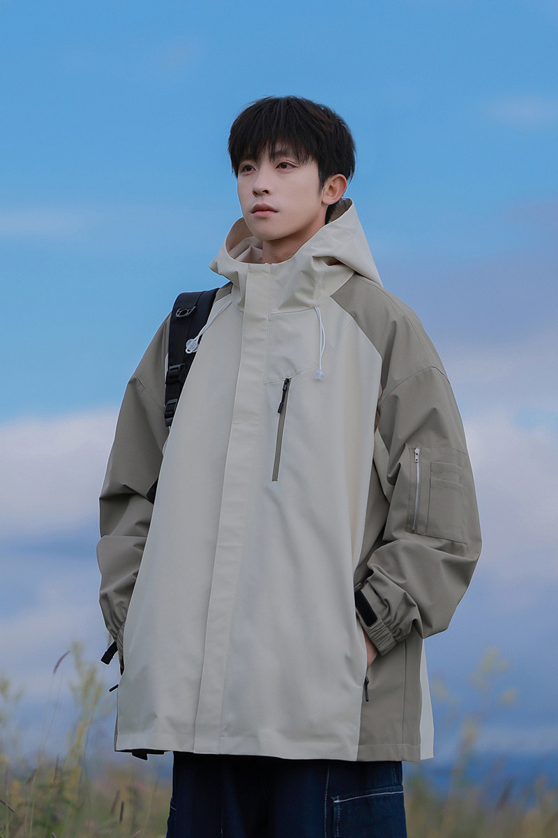 现货冲锋衣男女户外防风防水夹克外套潮牌登山服A321-J7839-P70,男装夹克,电商A321