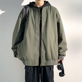 现货美式复古棒球服外套纯色潮牌宽松休闲飞行夹克A321-J7803-P55，男装夹克，电商A321