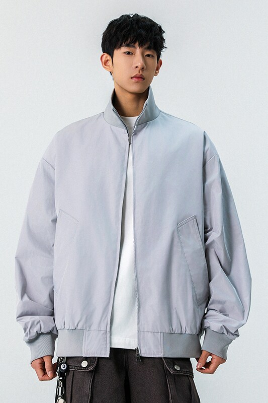 春秋新款棒球服美式立领宽松百搭夹克A321-J9972-P80,男装夹克,电商A321