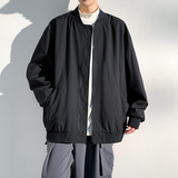 现货美式复古棒球服外套纯色潮牌宽松休闲飞行夹克A321-J7803-P55，男装夹克，电商A321