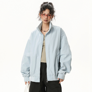 春秋新款棒球服美式立领宽松百搭夹克A321-J9972-P80图片