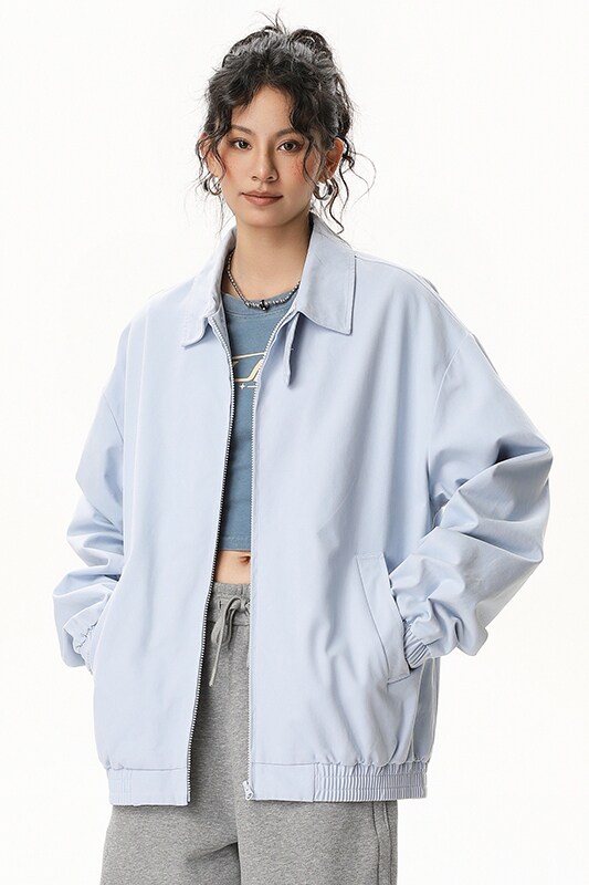 现货春秋翻领百搭男女复古潮牌休闲外套A321-J9965-P75,女装短外套,电商A321