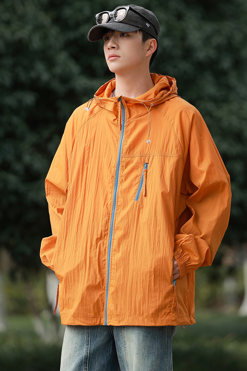 户外防晒衣男女夏季宽松皮肤衣防紫外线连帽外套A321-FS7730-P55,男装防晒衣,电商A321