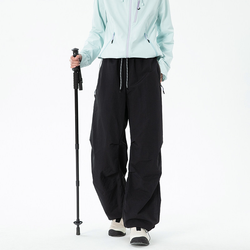 夏季百搭工装休闲裤男女户外阔腿宽松潮牌长裤A321-K2382-P45图片