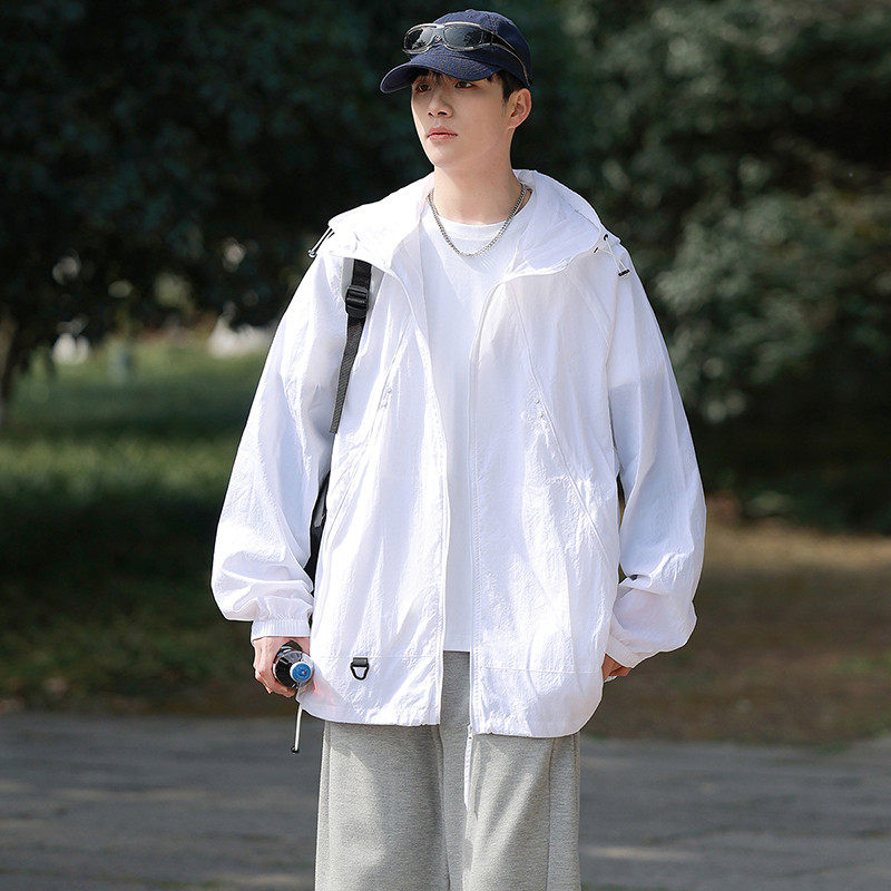 连帽外套男女防晒服宽松休闲百搭上衣A321-FS7732-P55,男装防晒衣,电商A321