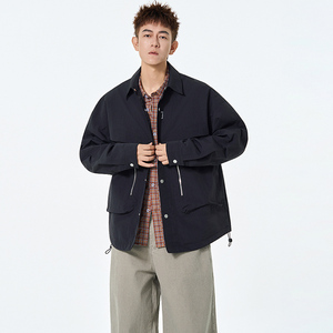 春秋工装男女翻领潮牌潮流夹克外套A321-J7964-P75图片