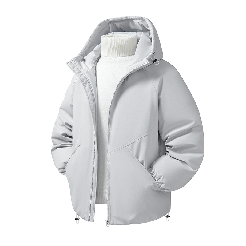 冬季纯色连帽休闲棉衣宽松百搭纯色棉服外套A321-MY8850-P90，男装棉衣，电商A321