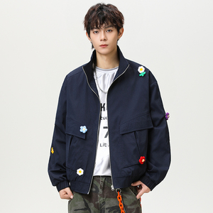 男女春秋工装休闲夹克宽松外套A321-J9976-P85图片