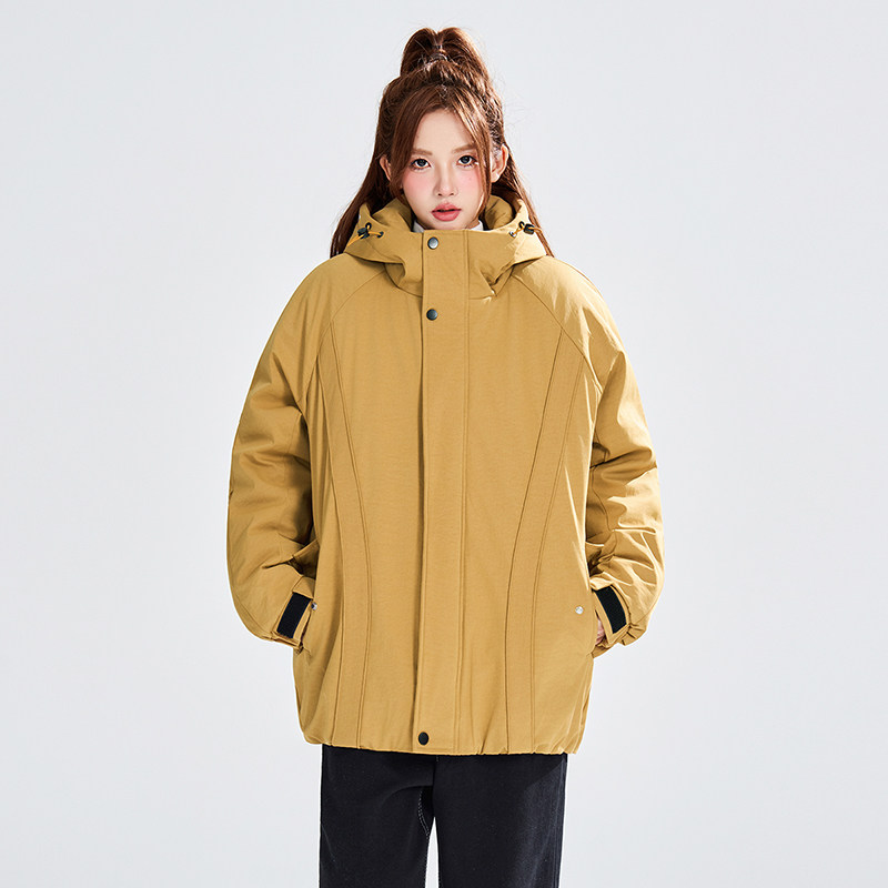 冬季纯色连帽棉服宽松休闲褶皱外套棉衣A321-MY8855-P99,男装棉衣,电商A321