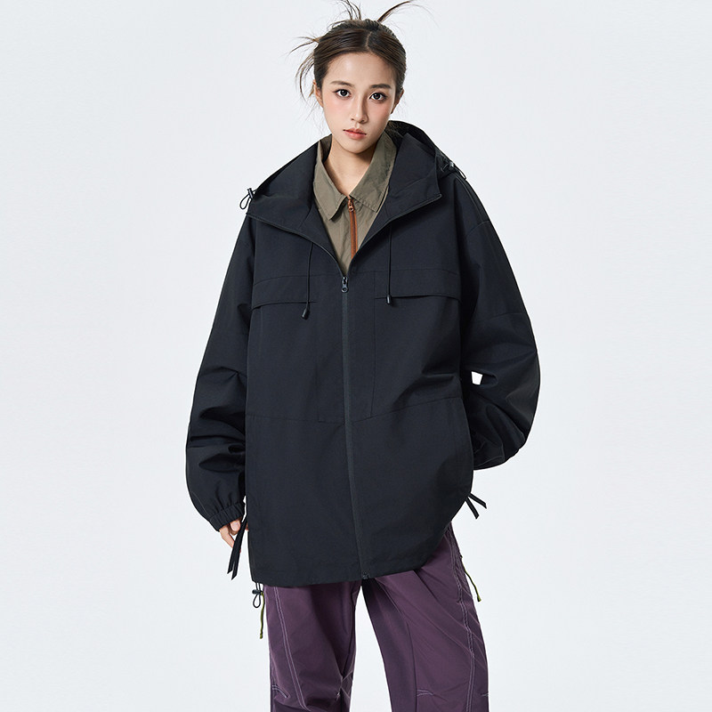 纯色春秋男女百搭工装夹克连帽外套A321-J7982-P75,男装夹克,电商A321