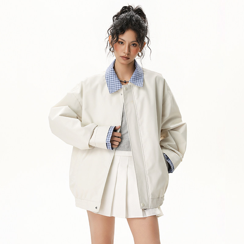 现货春秋美式领可拆卸外套潮牌棒球服冲锋衣夹克A321-J9963-P75,男装夹克,电商A321