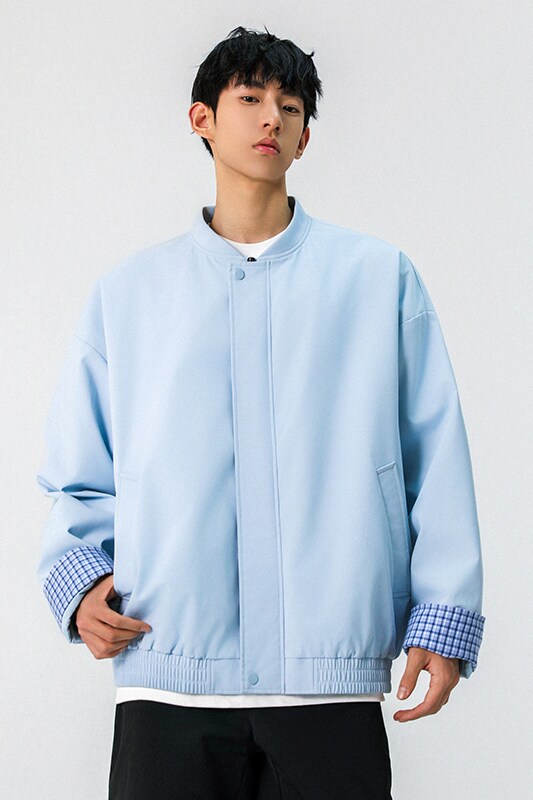 现货春秋美式领可拆卸外套潮牌棒球服冲锋衣夹克A321-J9963-P75,男装夹克,电商A321