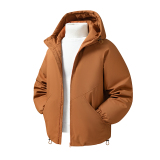 冬季纯色连帽休闲棉衣宽松百搭纯色棉服外套A321-MY8850-P90，男装棉衣，电商A321