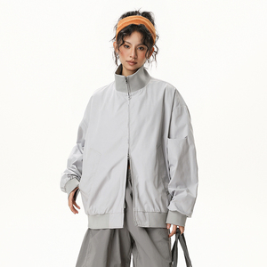 春秋新款棒球服美式立领宽松百搭夹克A321-J9972-P80图片