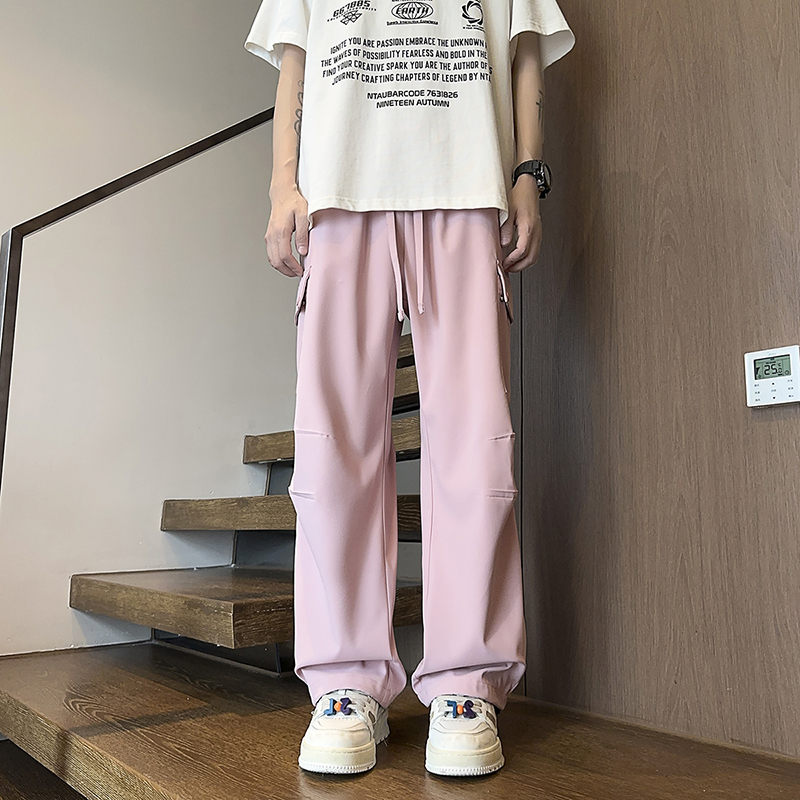 户外多口袋褶皱直筒休闲裤可调节束脚裤A321-K9886-P50,男装休闲裤,电商A321