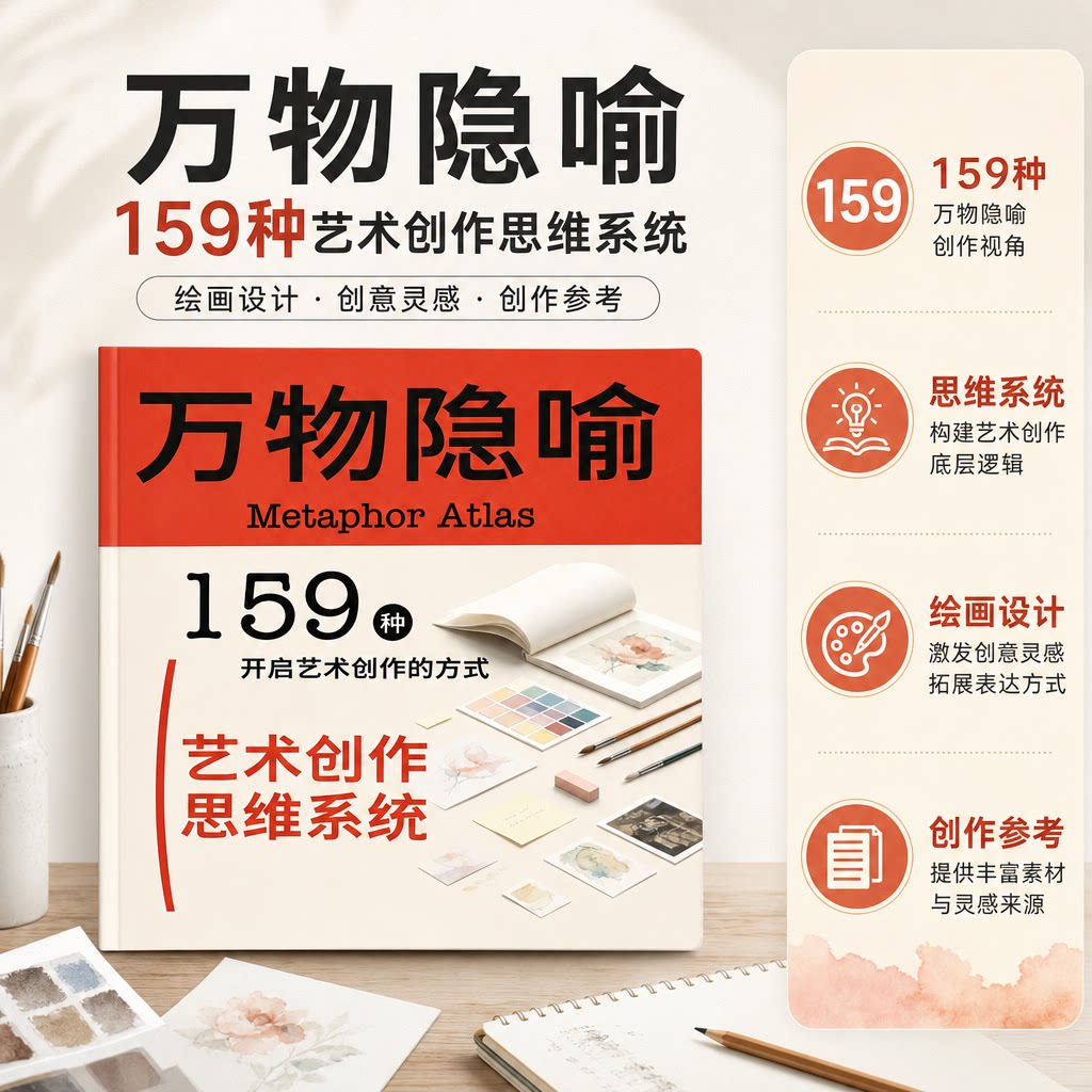 绘画设计创意灵感参考学习资料万物隐喻159种艺术创作思维系统
