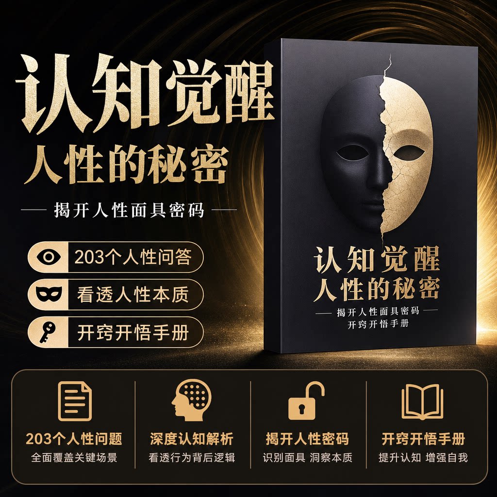 认知觉醒人性的秘密电子版人性面具密码强势文化开窍开悟阅读手册