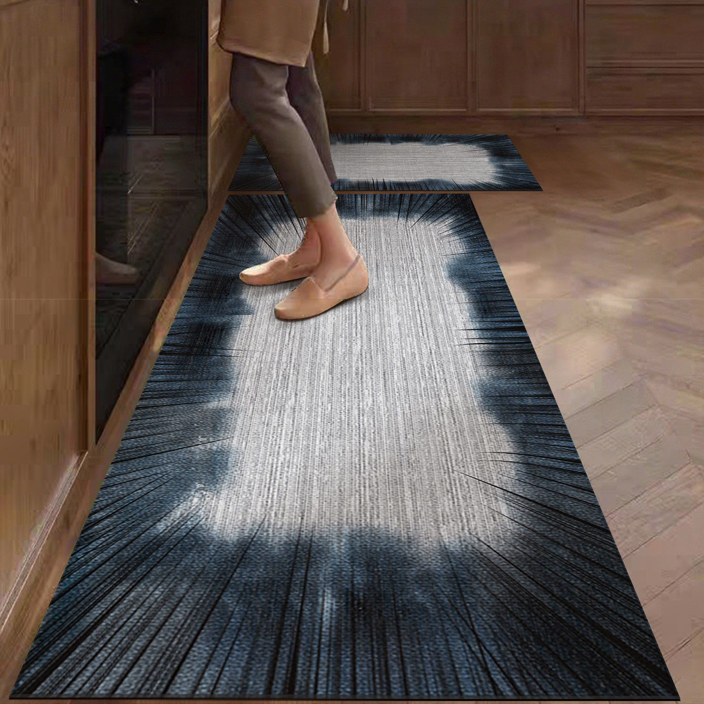 厨房地垫轻奢高级防水防油脚垫可裁剪易打理防滑皮革地毯2026新款,居家布艺,厨房地垫,淘宝优惠券,粉丝福利购,淘宝优惠卷