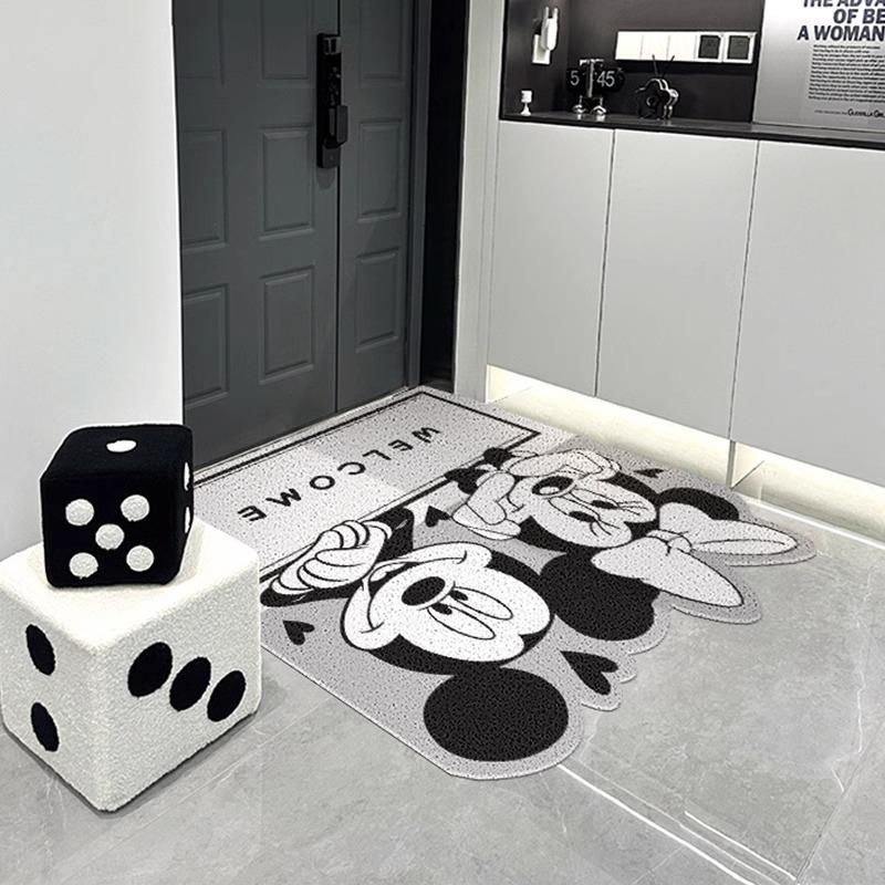 入户门地垫卡通丝圈地毯进门脚垫