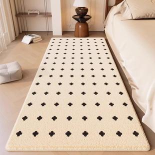 轻奢高级卧室床边毯主卧床下床头房间毛绒加厚地垫客厅沙发茶几毯