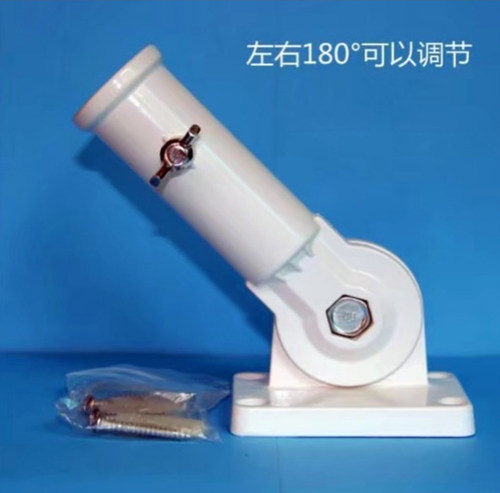户外灯杆旗杆塑料金属底座可旋转调节斜插底座墙旗国旗定制广告旗