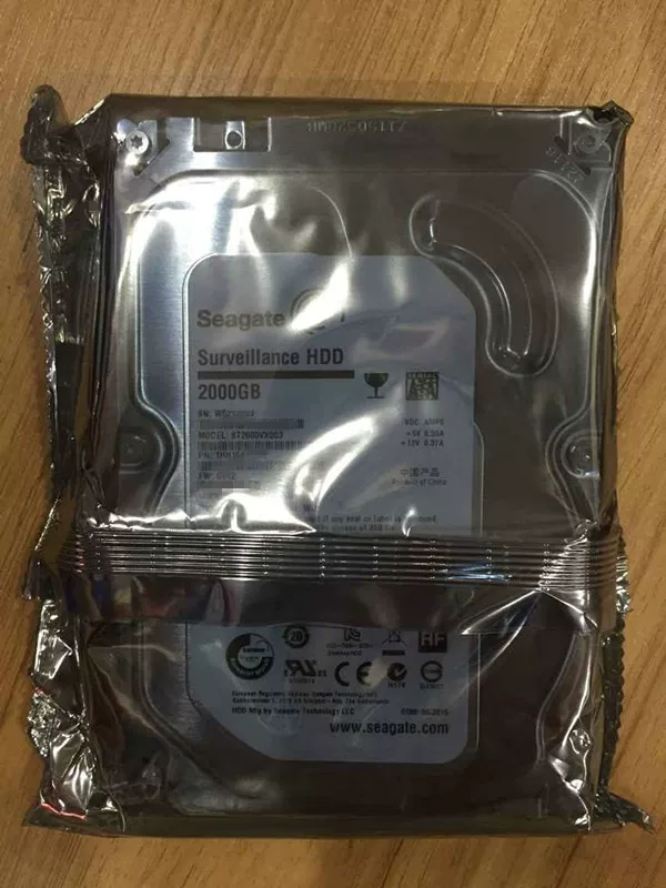 Оригинальный Seagate ST2000VX003 2T накопитель надзорного класса CMR вертикальный 2TB 5900 об/мин 3,5-дюймовый жесткий диск