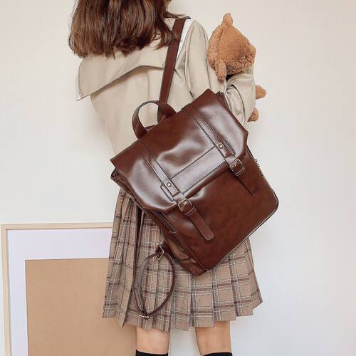 ClakaMke正版JK制服复古双肩包日系学院风背包书包剑桥包百搭女包