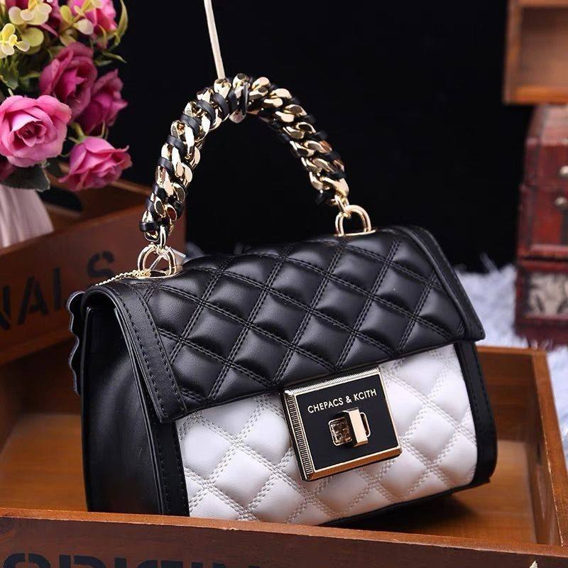 [正品]网红爆款秋冬小包包女2025新款菱格链条手提单肩斜挎小包