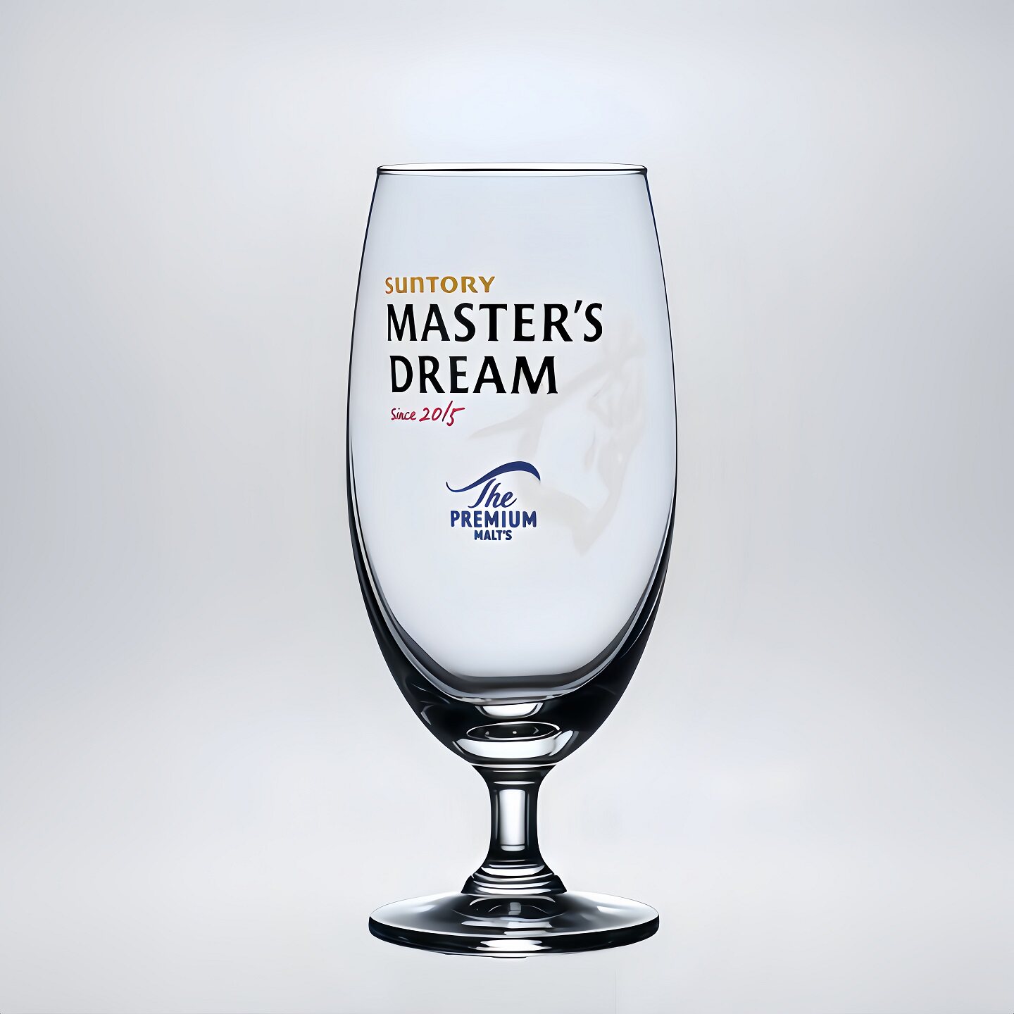 三得利MASTER'S DREAM梦大师精酿啤酒杯高脚玻璃杯扎啤杯400ML