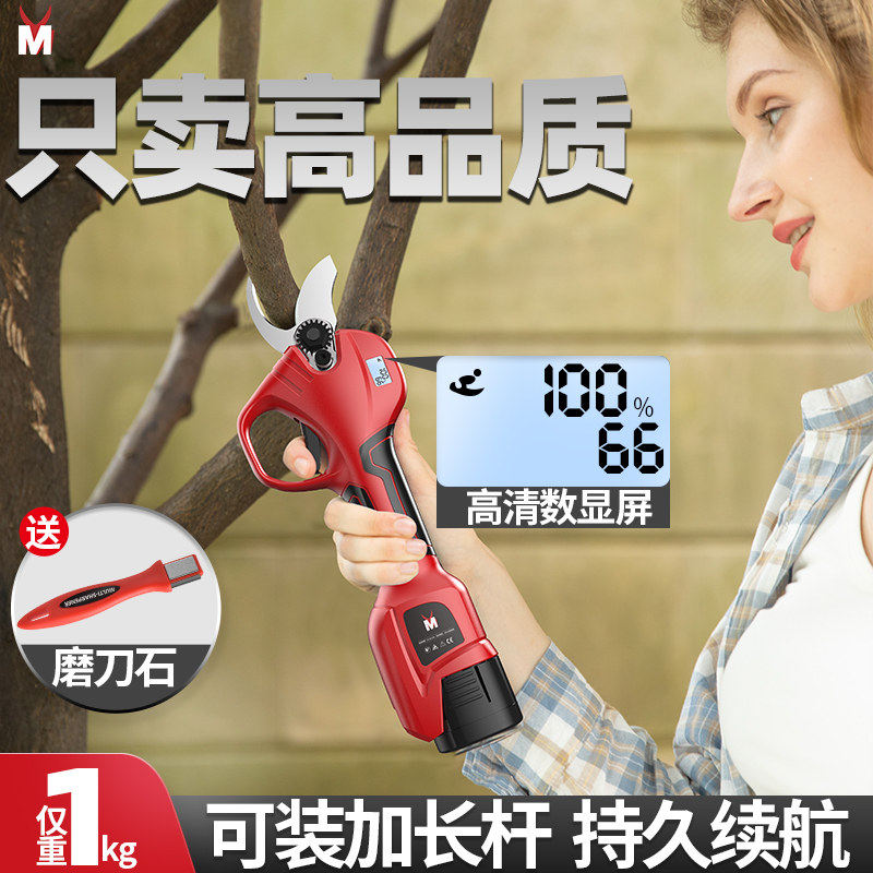 德国进口博士电动修枝剪果树专用修剪机高枝修剪园林锂电剪子