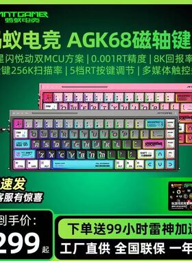 ANTGAMER蚂蚁电竞AGK68墨影 磁轴键盘0.001精度 TTC青蛇万磁王轴