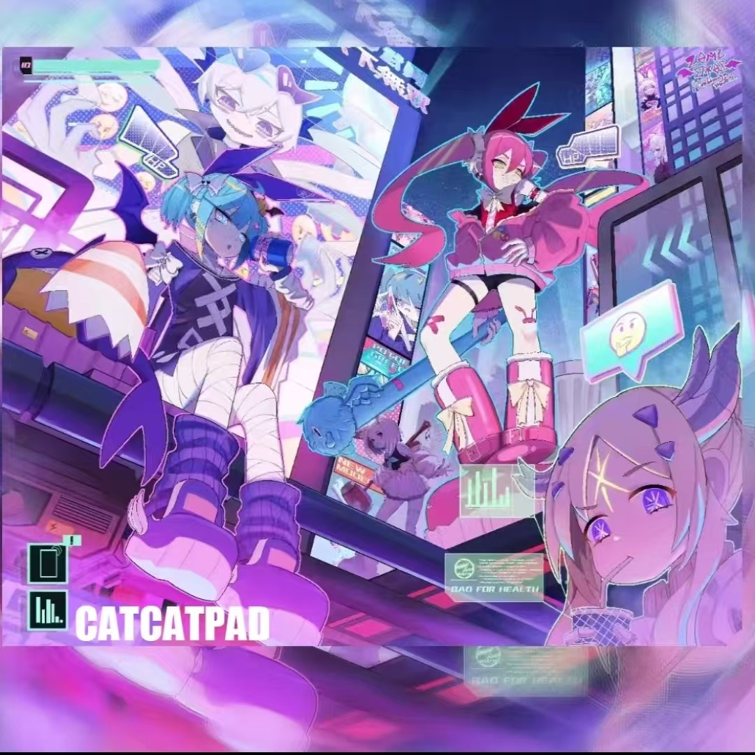 CATCATPAD 虹 二次元玻璃垫 滑垫 全底胶,电脑硬件/显示器/电脑周边,鼠标垫/贴/腕垫,淘宝优惠券,粉丝福利购,淘宝优惠卷