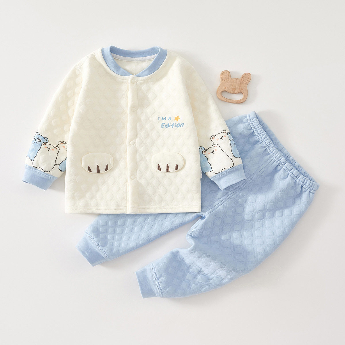 女宝宝2026新款衣服秋季婴幼儿春秋薄棉套装保暖秋衣秋裤分体外穿