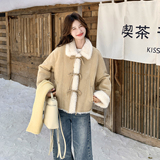 数据好现货2026冬款新款百搭皮毛一体211-5876P205控298，女装毛呢外套，浙宝211