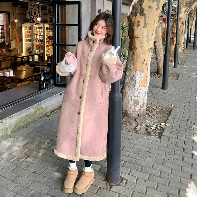 数据好大货冬款新款百搭好看皮毛一体211-1835P225控318，女装毛呢外套，浙宝211