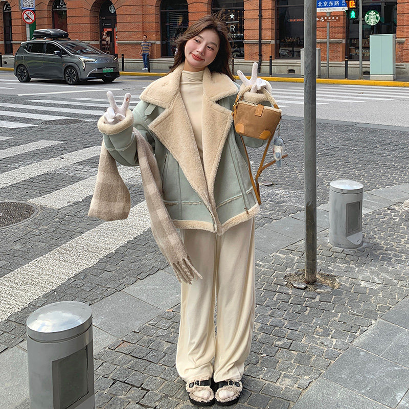 现货2025冬款数据好短款皮毛一体211-1827P205控298,女装棉衣/棉服,浙宝211