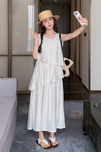 夏款新款无袖蛋糕连衣裙211-5812P125控188图片