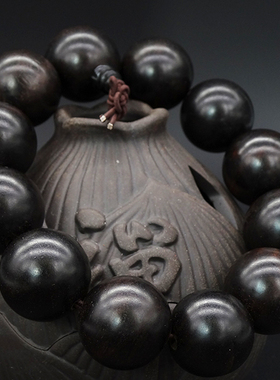 印尼黑檀木手串民族风文玩佛珠