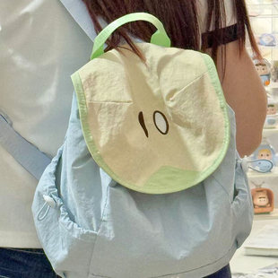夏日ins风新款百搭多巴胺撞色双肩包新款水果书包初高中生背包潮