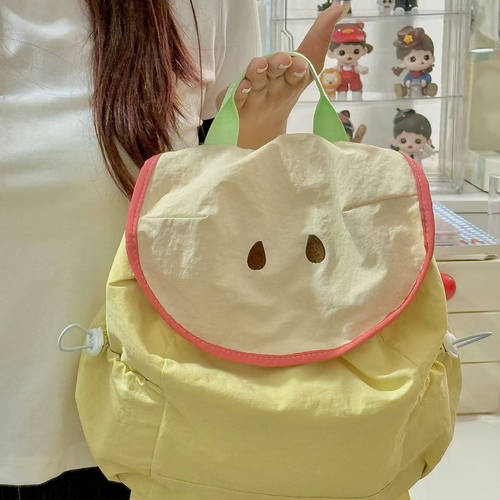 彩色多巴胺可爱书包大容量包包