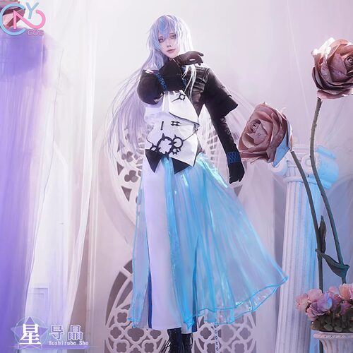次元二cos动漫服装预售Vtuber彩虹社英雄组星导晶变身前日常套装