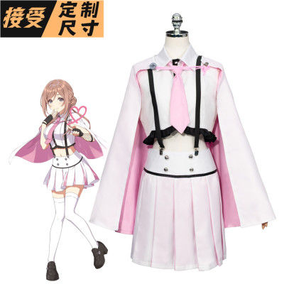 学园偶像大师黑白双翼联动姬崎莉波Cosplay全套服装COS服来图定制