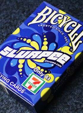 默默纸牌Bicycle 7-Eleven Slurpee 创意收藏花切进口扑克牌
