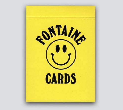 默默纸牌smile face Fontaine美国笑脸方丹联名收藏扑克牌微瑕