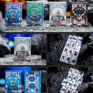 默默纸牌Bicycle万代高达模型周边正版手办自由元祖seed扑克牌