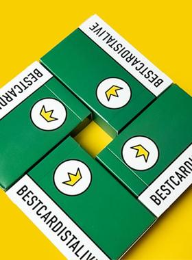 默默纸牌BCA deck绿色皇冠V2 美国进口收藏款限量魔术花切扑克牌